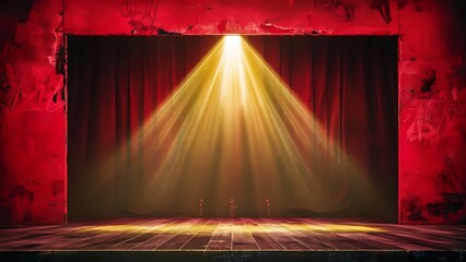 Red grungy background with spotlight background