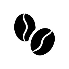 Coffee beans icon silhouette vector illustration design.