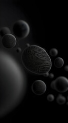 Dark Abstract 3D Sphere Background