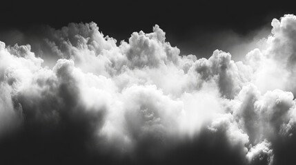 Obraz premium Dramatic Cloudscape. Powerful Black and White Sky