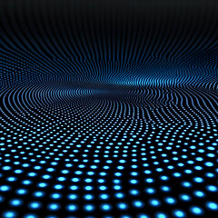 Obraz premium Abstract 3D Blue Light Dots Background