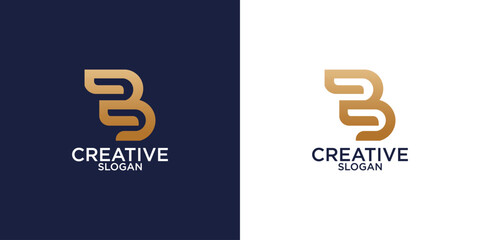 B Logo Design Template