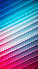 Obraz premium Colorful diagonal stripes create a gradient effect transitioning from blue to pink. The lines appear three-dimensional, adding depth and visual interest.Wallpaper for phone.AI