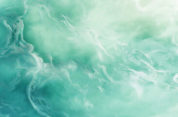 Obraz premium Light Blue and Green Watercolor Gradient Background in Pastel Tones, High Resolution and Detail, Professional Photography with Depth of Field, Hyper-Realistic and High-Quality Design