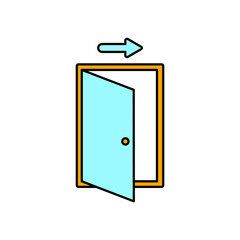 exit icons  symbol vector elements for infographic web