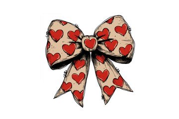Valentine Coquette Bow PNG Sublimation