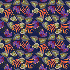 Naklejka premium Daisy flower vector illustration in seamless pattern. Watercolor artwork design