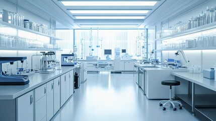 Modern Laboratory Interior with Advanced Scientific Equipment