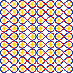 seamless pattern of sun. filipino background. vector illustration
