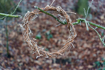 Frostiger wnter im Münsterland