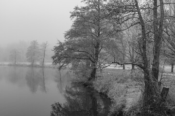 Frostiger wnter im Münsterland