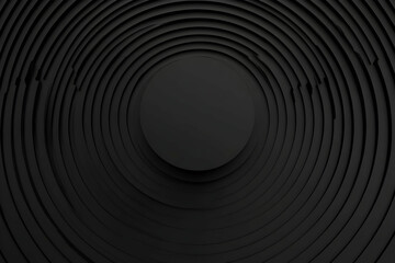 Obraz premium Abstract 3D Black Circular Background