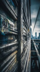 Close-up view of grungy abstract concrete wall textured background