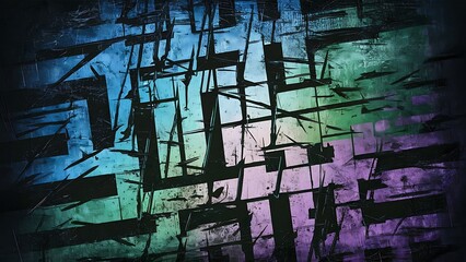 Grunge scratched halftone backdrop