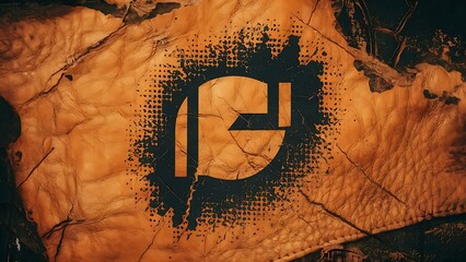 Distressed overlay texture of natural leather, grunge vector background. abstract halftone vector illustration