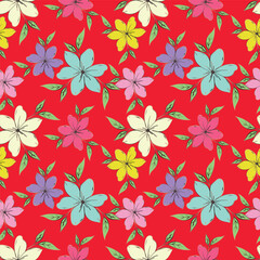 cute flower pattern for design fabric textile or wall decor