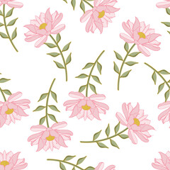 cute flower pattern for design fabric textile or wall decor