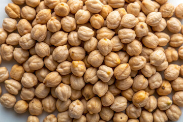 Harvesting nutritional seeds a handful of chickpeas kitchen food photography natural lighting close-up view healthy eating concept