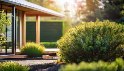 Obraz premium Nowoczesny ogród weranda