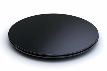 Black Circle 3D Render Background