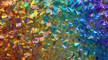 Holographic rainbow foil iridescent texture abstract hologram background