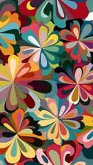 Abstract floral background. Vector Illustration