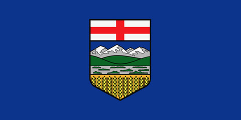 Alberta Canada flag background illustration
