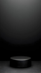 Black Cylinder 3D Render