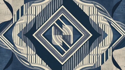 Fototapeta premium Geometry texture repeat creative modern pattern