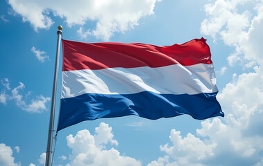 Netherlands Flag: Iconic Red, White, and Blue