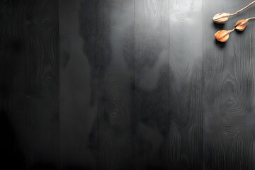 Obraz premium Dark Wood Background with Dried Seed Pods