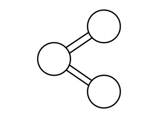 Share symbol icon in solid and color