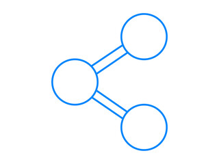 Share symbol icon in solid and color