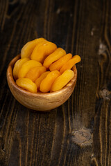 sweet dried fruits dried pieces of pitted apricots