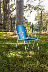 bench, chair for resting in the park outdoors