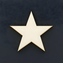 Fototapeta premium Gold Star 3D Render