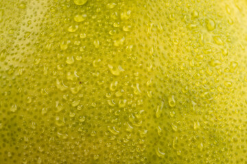ripe pomelo with lots of pulp cut into pieces