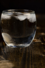 cold mineral water with a lot of gases and bubbles