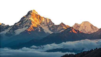 Mountain landscape at sunrise