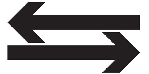 Long arrow vector icon. Red horizontal arch arrow. Red right pointer, direction, position symbol arrow icon isolated on white background. 11:11