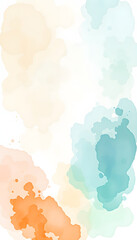 Business banner, watercolor. White tone