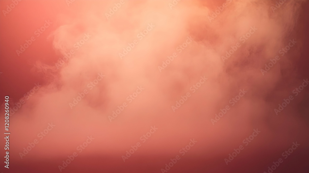 Canvas Prints soft fog rolling gently across a muted red backdrop, with diffused lighting to highlight texture