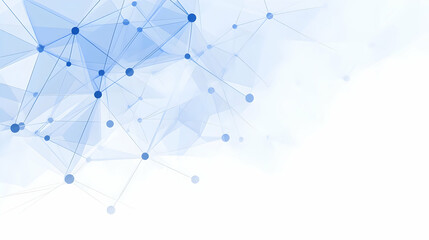 Abstract Blue Network Background Illustration