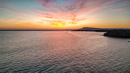 sunset at Lanzarote