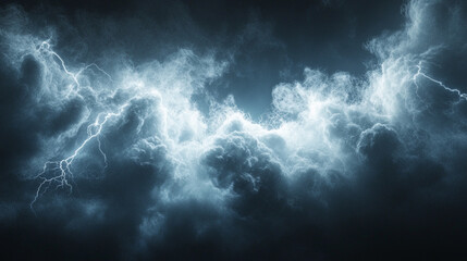 Fototapeta premium static electricity flowing on a dark background