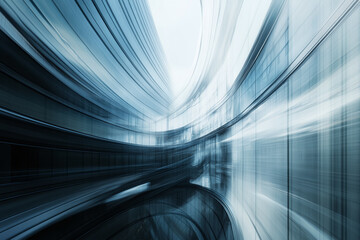 Tranquil City Skyline with Sunset Reflections, Modern Architecture, and Pastel Tones Creating a Serene Urban Landscape