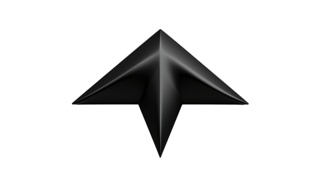 Abstract Black Star Geometric Shape for Modern Design