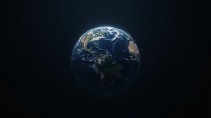 Fototapeta premium dimly lit Earth globe