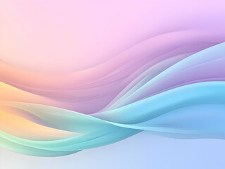 Obraz premium Abstract Pastel Wave Background Illustration