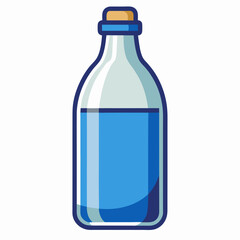 bottle of water isolated on white